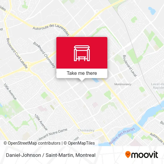 Daniel-Johnson / Saint-Martin map