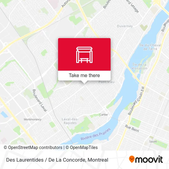 Des Laurentides / De La Concorde map