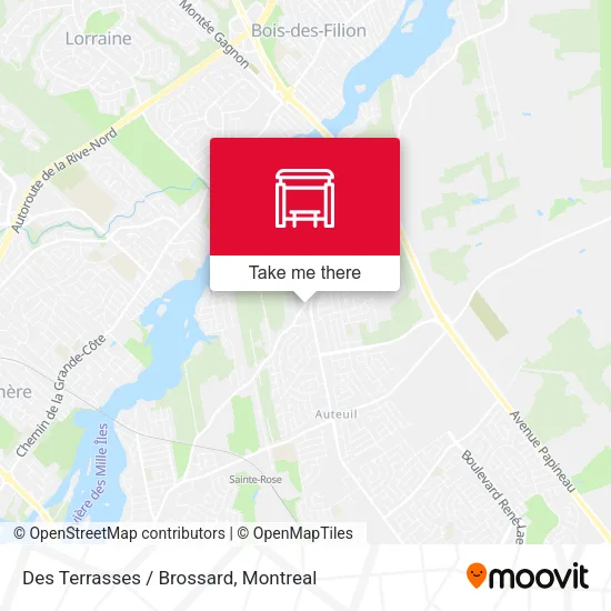 Des Terrasses / Brossard map