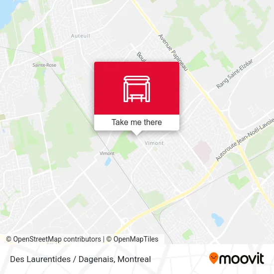 Des Laurentides / Dagenais map