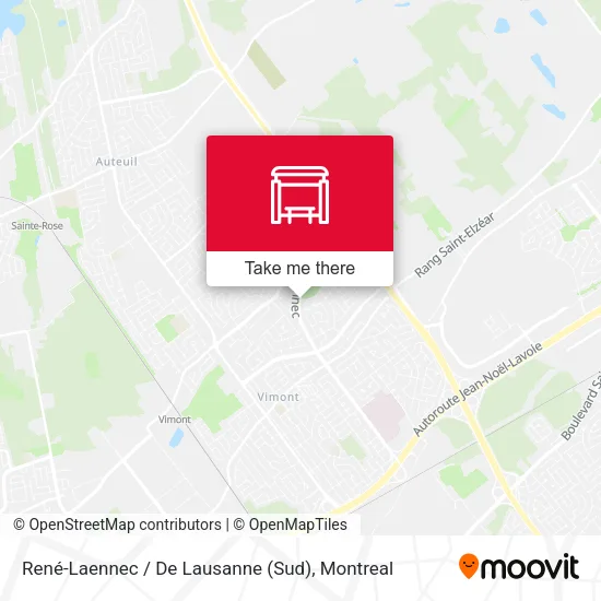 René-Laennec / De Lausanne (Sud) map