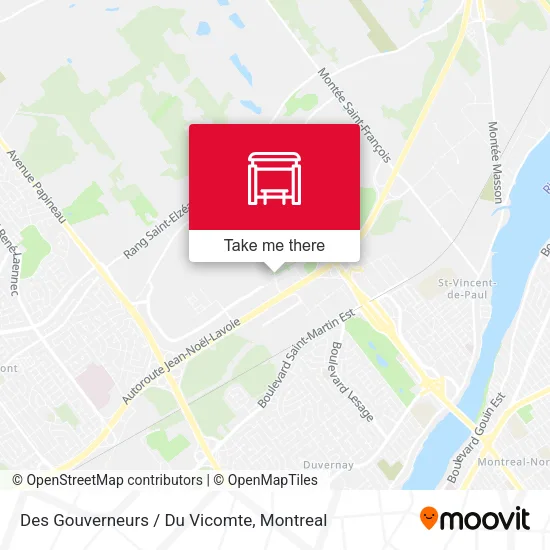Des Gouverneurs / Du Vicomte map