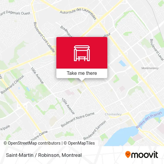 Saint-Martin / Robinson map