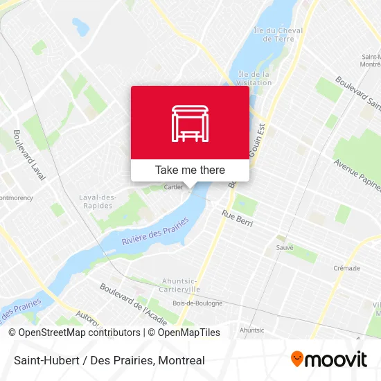Saint-Hubert / Des Prairies map