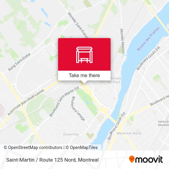 Saint-Martin / Route 125 Nord map