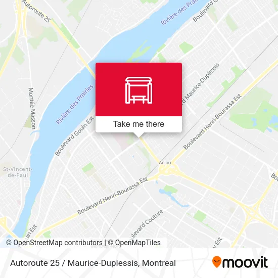 Autoroute 25 / Maurice-Duplessis map