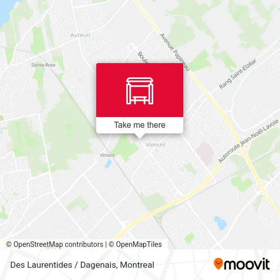 Des Laurentides / Dagenais map