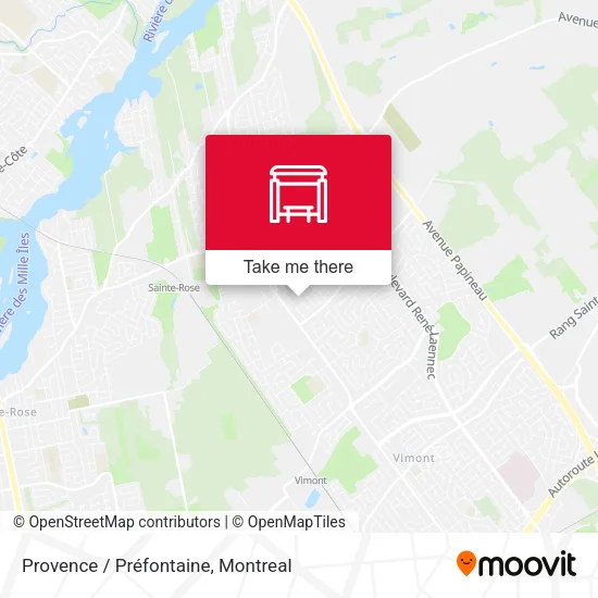 Provence / Préfontaine map