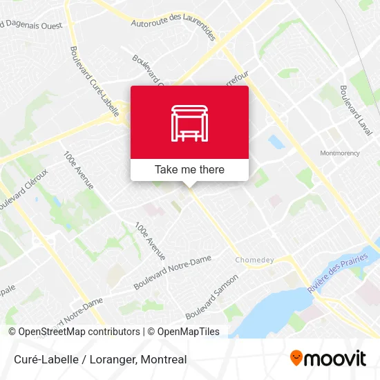 Curé-Labelle / Loranger map