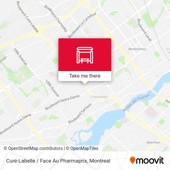 Curé-Labelle / Face Au Pharmaprix map