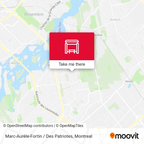 Marc-Aurèle-Fortin / Des Patriotes map