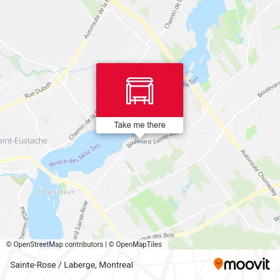 Sainte-Rose / Laberge map