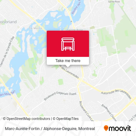 Marc-Aurèle-Fortin / Alphonse-Deguire map