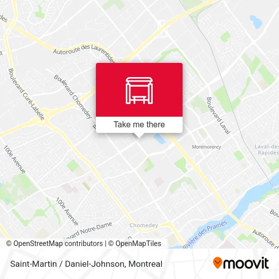 Saint-Martin / Daniel-Johnson map