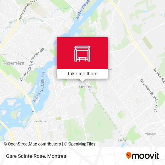 Gare Sainte-Rose map