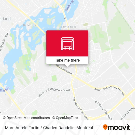 Marc-Aurèle-Fortin / Charles-Daudelin map