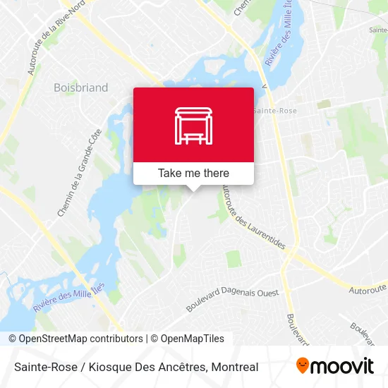 Sainte-Rose / Kiosque Des Ancêtres map