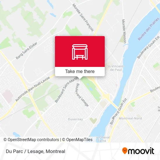 Du Parc / Lesage map