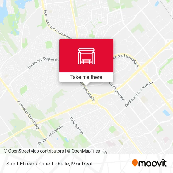 Saint-Elzéar / Curé-Labelle map