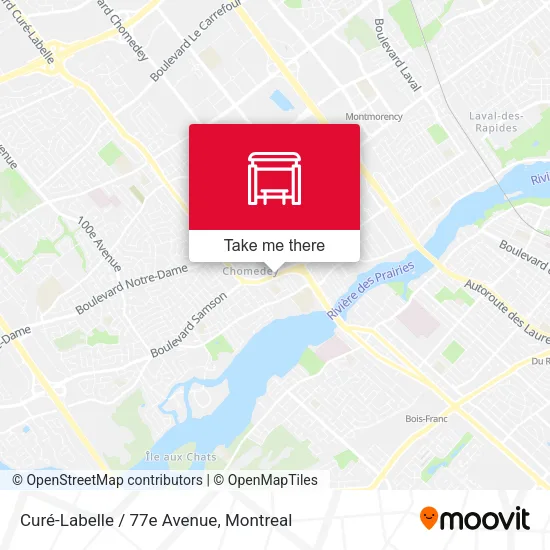 Curé-Labelle / 77e Avenue map