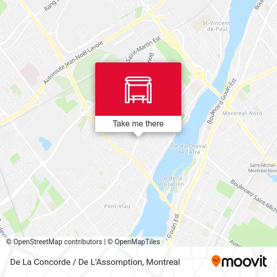 De La Concorde / De L'Assomption map