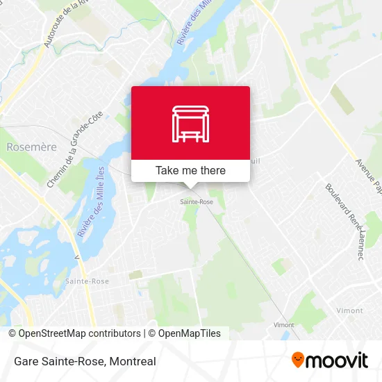 Gare Sainte-Rose map