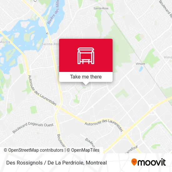 Des Rossignols / De La Perdriole map