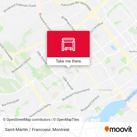 Saint-Martin / Francoeur map