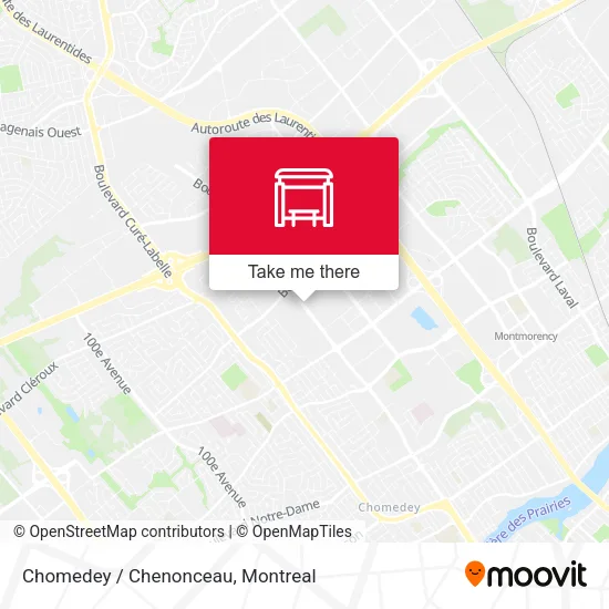 Chomedey / Chenonceau map