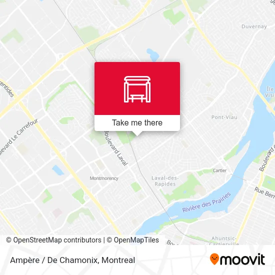 Ampère / De Chamonix map