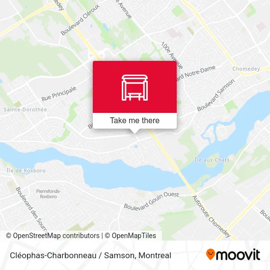 Cléophas-Charbonneau / Samson map