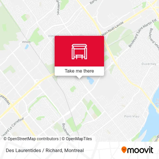 Des Laurentides / Richard map