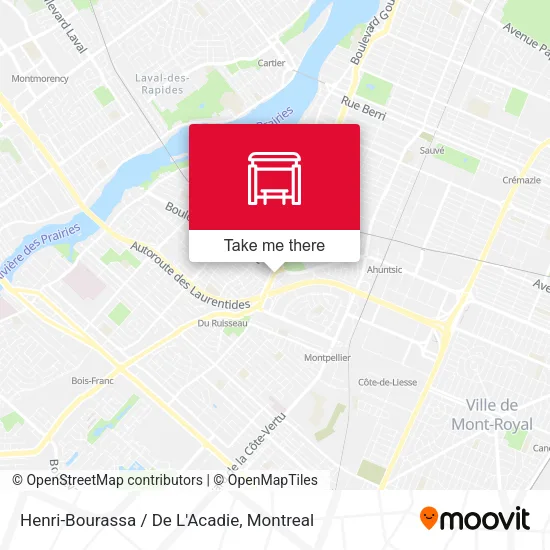 Henri-Bourassa / De L'Acadie map