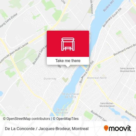 De La Concorde / Jacques-Brodeur map