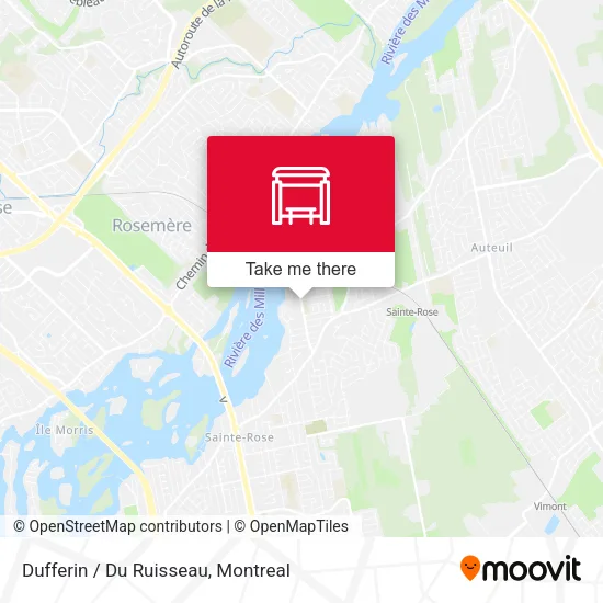 Dufferin / Du Ruisseau map