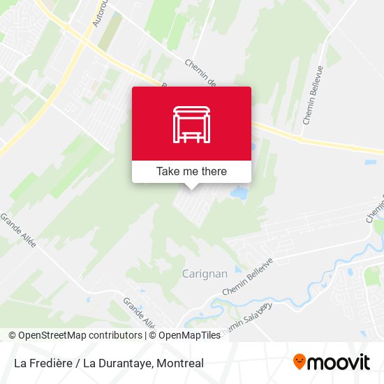 La Fredière / La Durantaye map