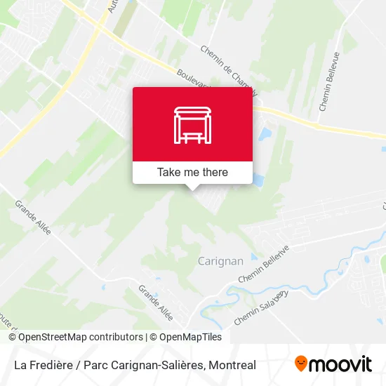 La Fredière / Parc Carignan-Salières map