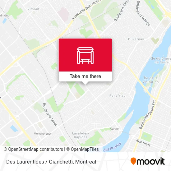 Des Laurentides / Gianchetti map