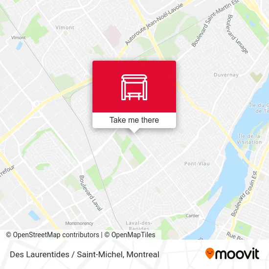 Des Laurentides / Saint-Michel map
