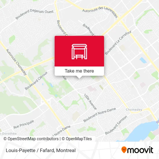 Louis-Payette / Fafard map