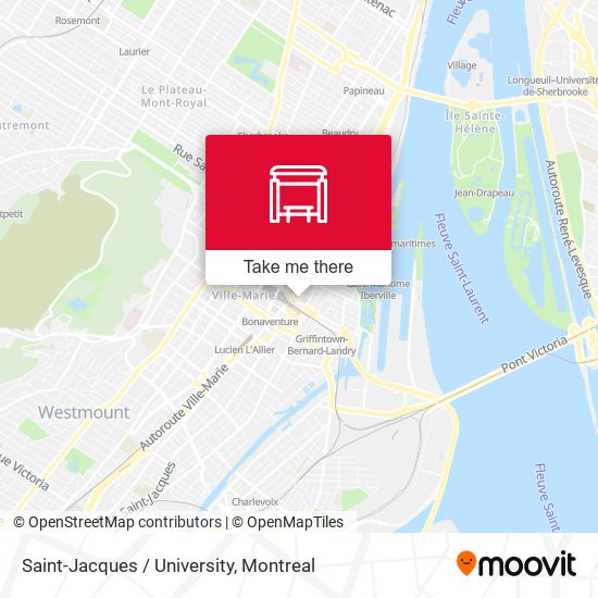 Saint-Jacques / University map