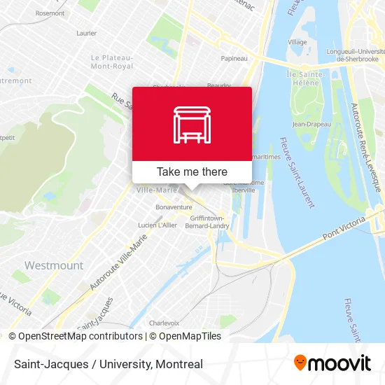 Saint-Jacques / University map
