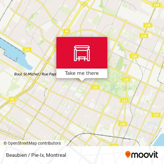 How To Get To Beaubien Pie Ix In Montreal By Bus Or Metro