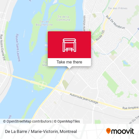De La Barre / Marie-Victorin map