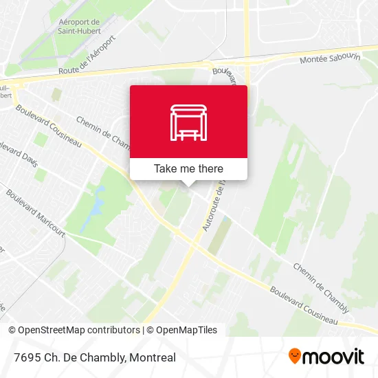 7695 Ch. De Chambly map