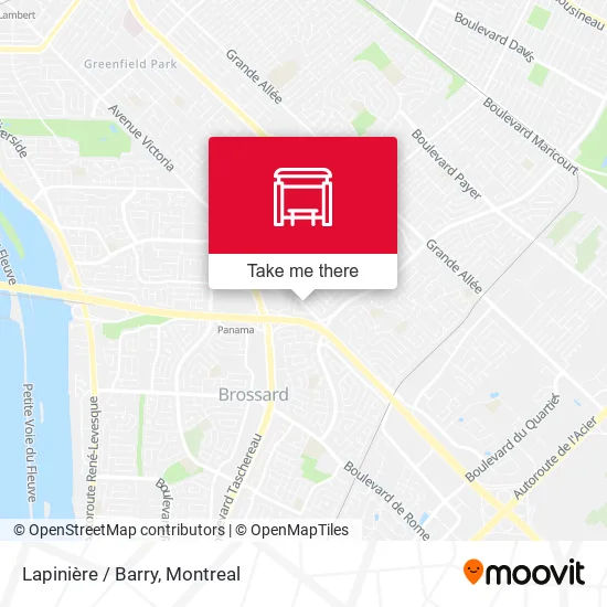 Lapinière / Barry map