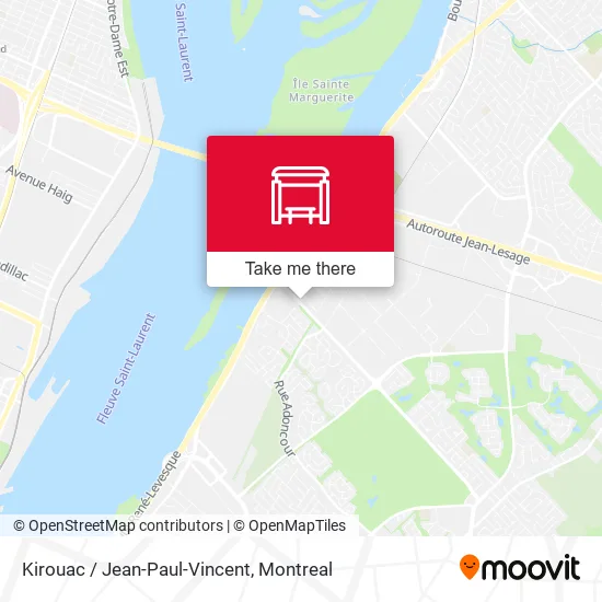 Kirouac / Jean-Paul-Vincent map