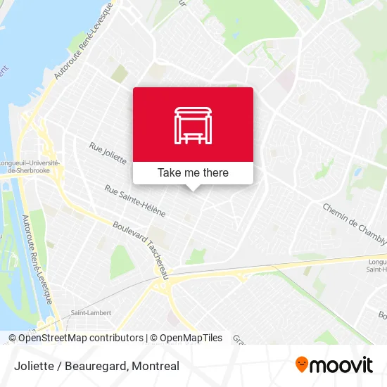 Joliette / Beauregard map