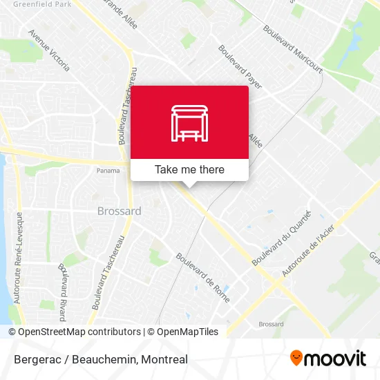Bergerac / Beauchemin map