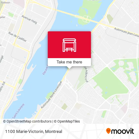 1100 Marie-Victorin map